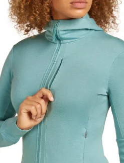 mmtsklep Polary I Bluzy-Bluza Icebreaker Merino 260 Quantum Longsleeve Zip Hoodie Women