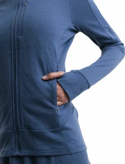 mmtsklep Polary I Bluzy-Bluza Icebreaker Merino 260 Quantum Longsleeve Zip Hoodie Women