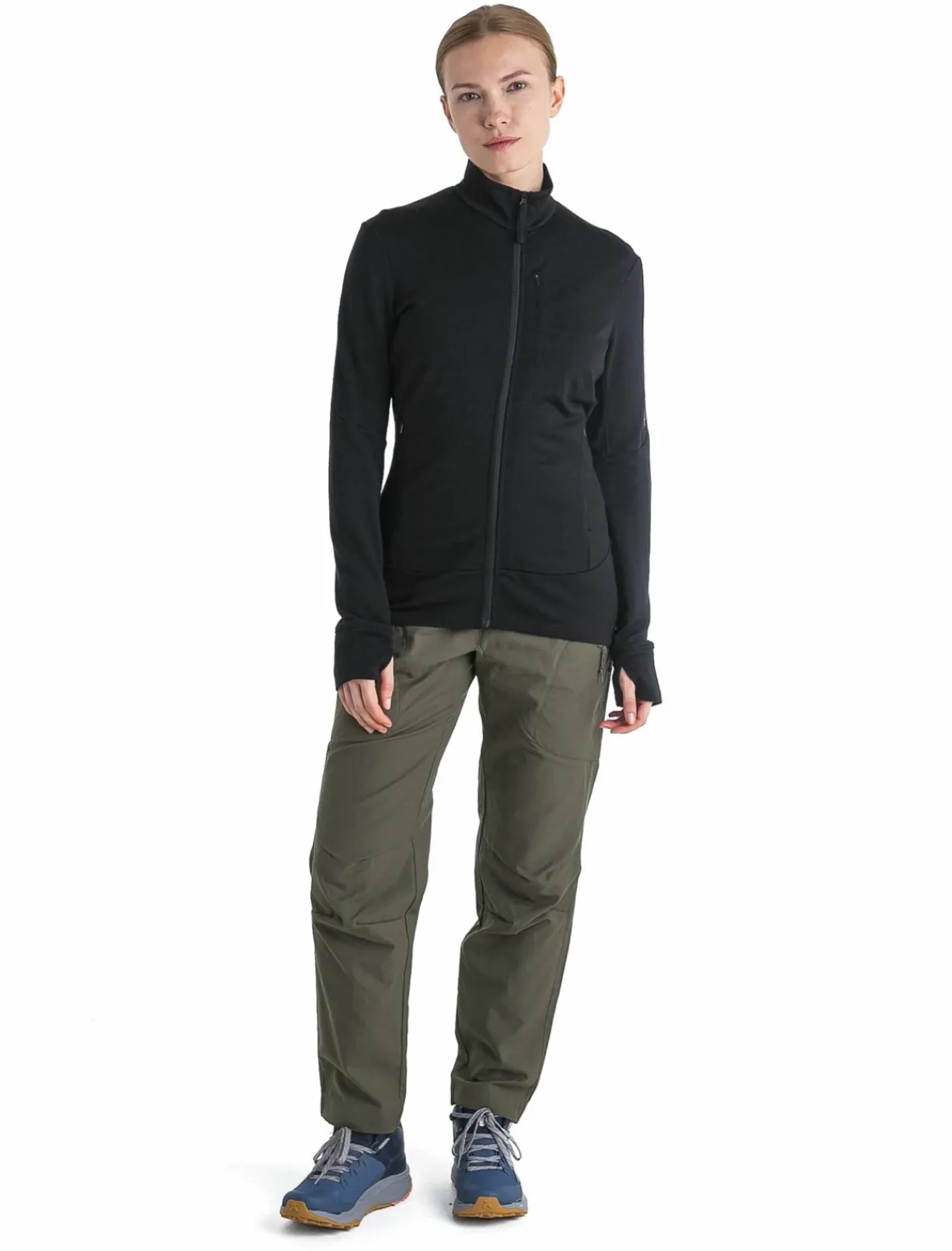 mmtsklep Polary I Bluzy-Bluza Icebreaker Merino 260 Quantum Longsleeve Zip Jacket Women