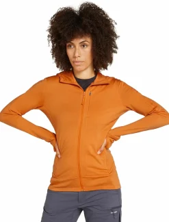 mmtsklep Polary I Bluzy-Bluza Icebreaker Merino 260 Quantum Long Sleeve Zip Hoodie Jacket Women