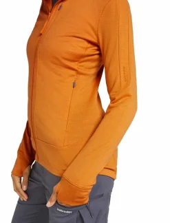 mmtsklep Polary I Bluzy-Bluza Icebreaker Merino 260 Quantum Long Sleeve Zip Hoodie Jacket Women