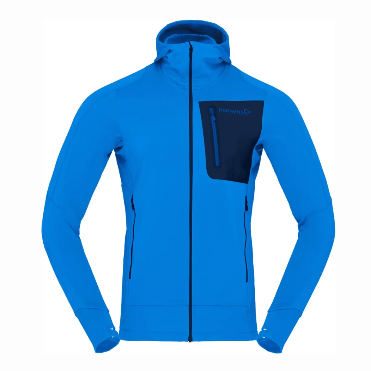 mmtsklep Polary I Bluzy-Bluza Norrona Falketind Power Grid Zip Hood Men