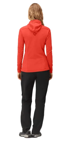 mmtsklep Polary I Bluzy-Bluza Norrona Falketind Power Grid Zip Hood Women