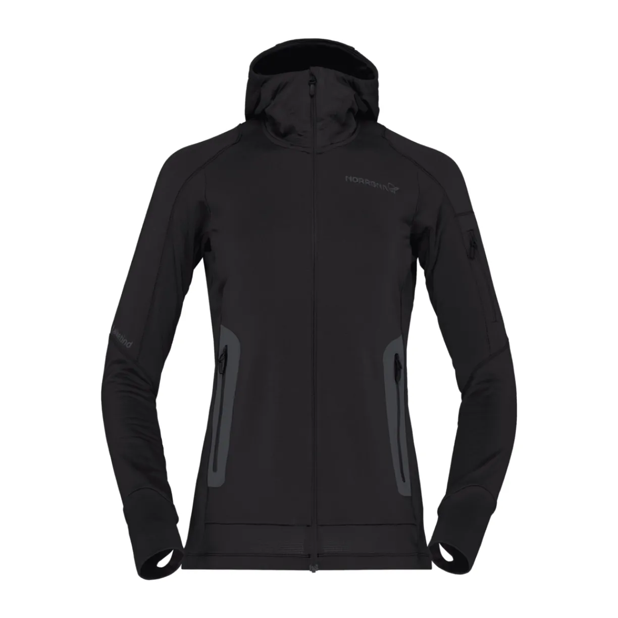 mmtsklep Polary I Bluzy-Bluza Norrona Falketind Power Grid Zip Hood Women