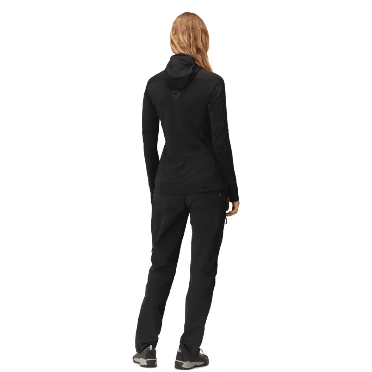 mmtsklep Polary I Bluzy-Bluza Norrona Falketind Power Grid Zip Hood Women