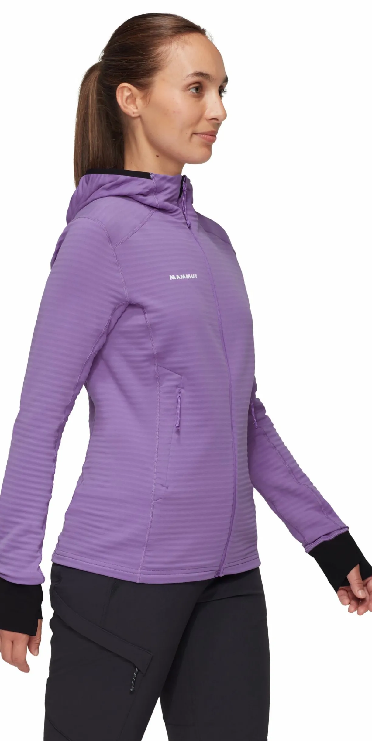 mmtsklep Polary I Bluzy-Bluza polarowa Mammut Taiss Light ML Hooded Jacket Women