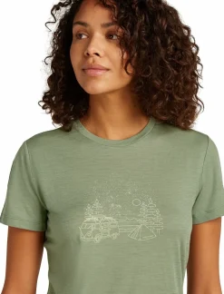 mmtsklep Koszulki I Koszule-Koszulka Damska Icebreaker Merino Tech Lite III SS Tee Van Camp