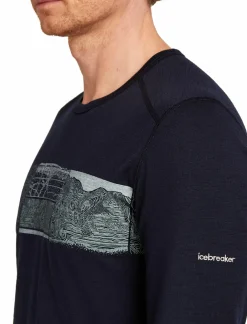 mmtsklep Koszulki I Koszule|Bielizna Termoaktywna-Koszulka Icebreaker Merino 200 Oasis LS Crewe Elevation Line Men