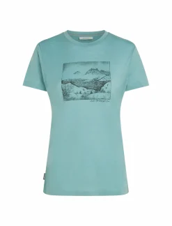 mmtsklep Koszulki I Koszule-Koszulka Icebreaker Merino Tech Lite SS Tee Lake View Women