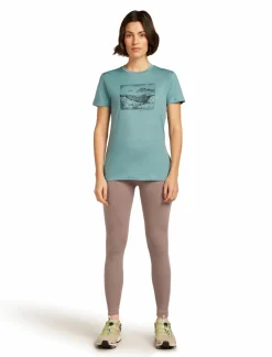 mmtsklep Koszulki I Koszule-Koszulka Icebreaker Merino Tech Lite SS Tee Lake View Women