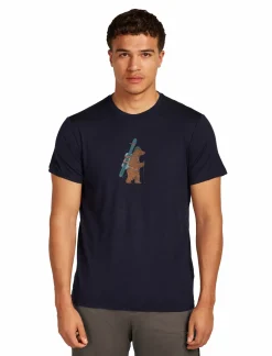 mmtsklep Koszulki I Koszule-Koszulka Icebreaker Merino Tech Lite SS Tee Bear Tour Men