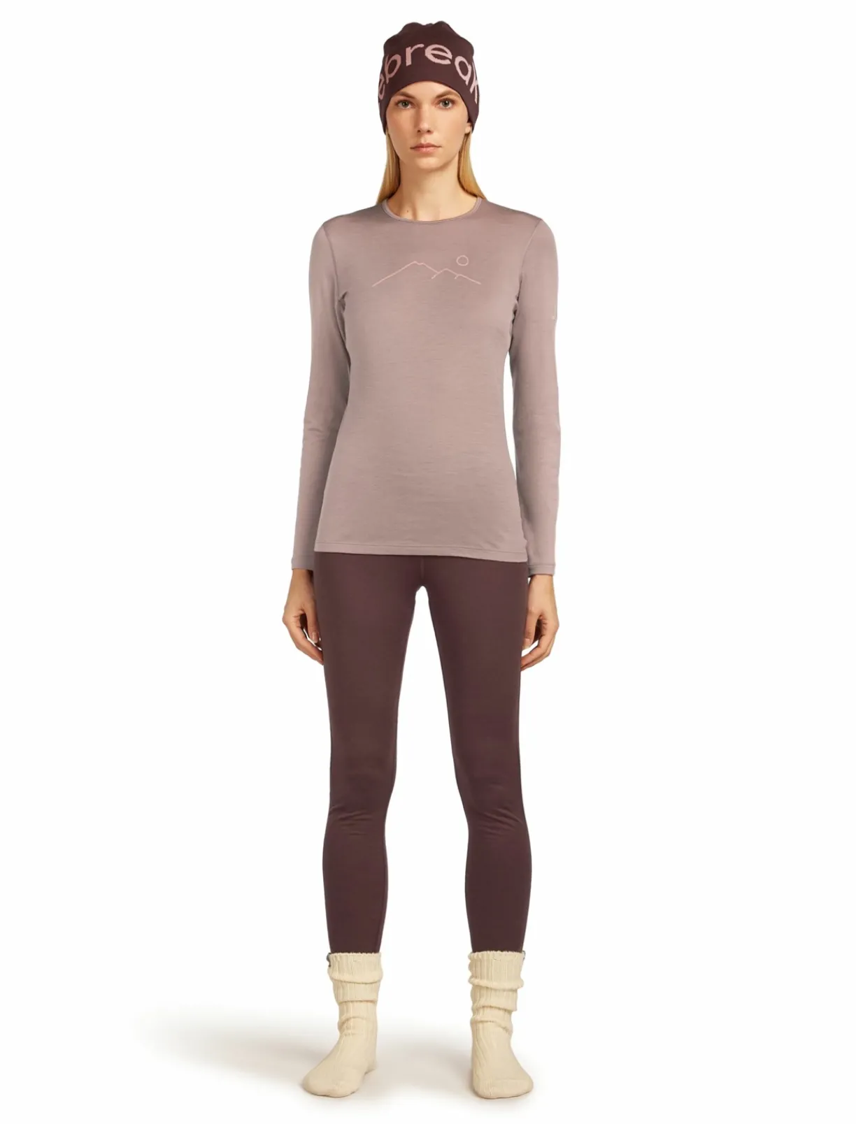 mmtsklep Koszulki I Koszule|Bielizna Termoaktywna-Koszulka Icebreaker Merino 200 Oasis LS Crewe Rainer Ridge Women
