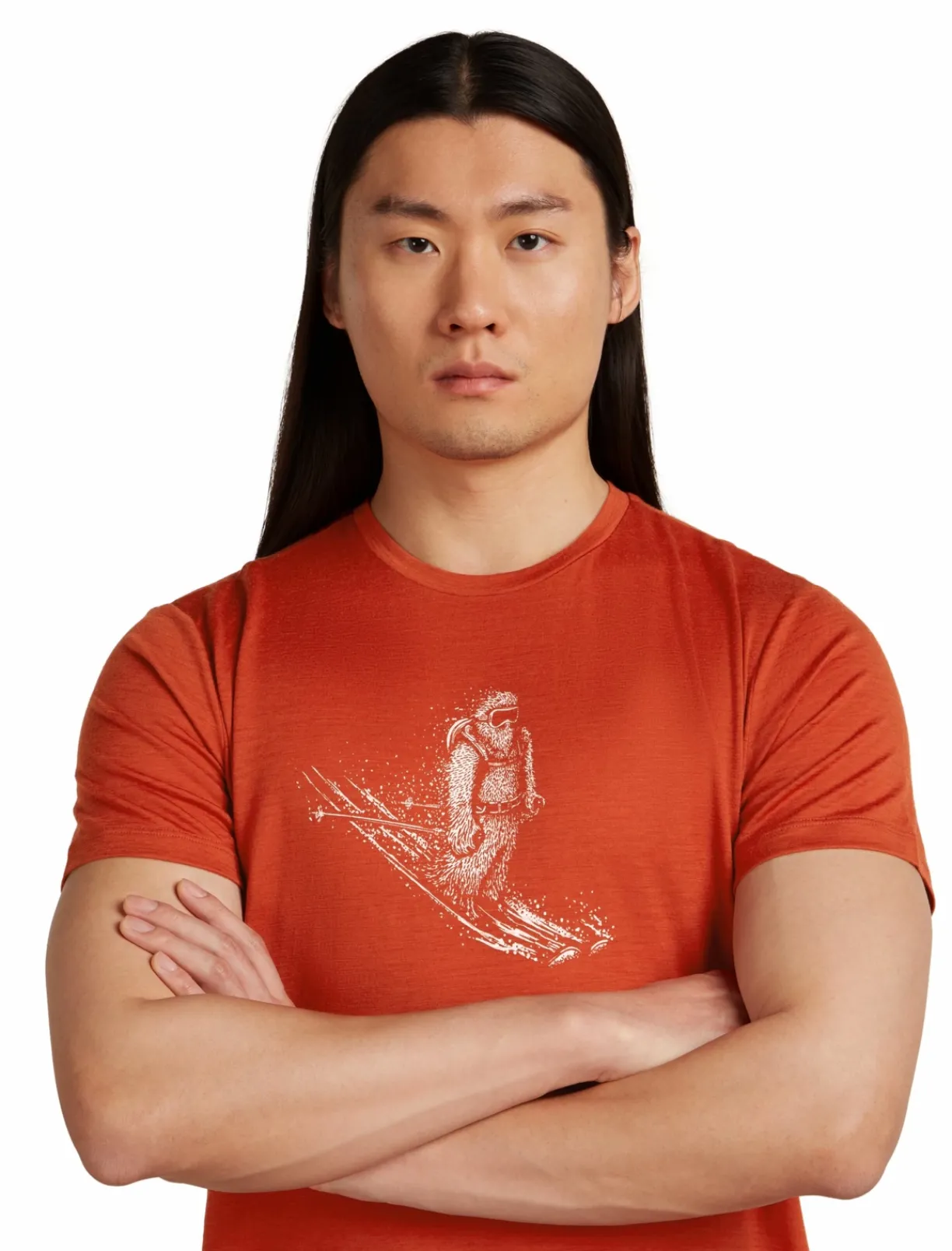 mmtsklep Koszulki I Koszule-Koszulka Icebreaker Merino Tech Lite SS Tee Skiing Yeti Men