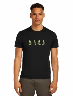 mmtsklep Koszulki I Koszule-Koszulka Icebreaker Merino Tech Lite SS Tee Snow Day Men