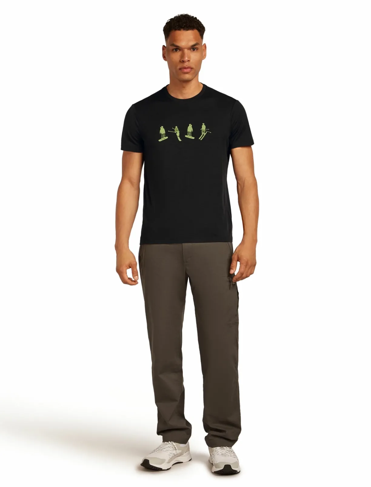 mmtsklep Koszulki I Koszule-Koszulka Icebreaker Merino Tech Lite SS Tee Snow Day Men