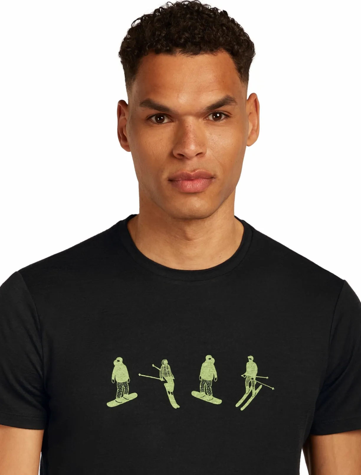 mmtsklep Koszulki I Koszule-Koszulka Icebreaker Merino Tech Lite SS Tee Snow Day Men