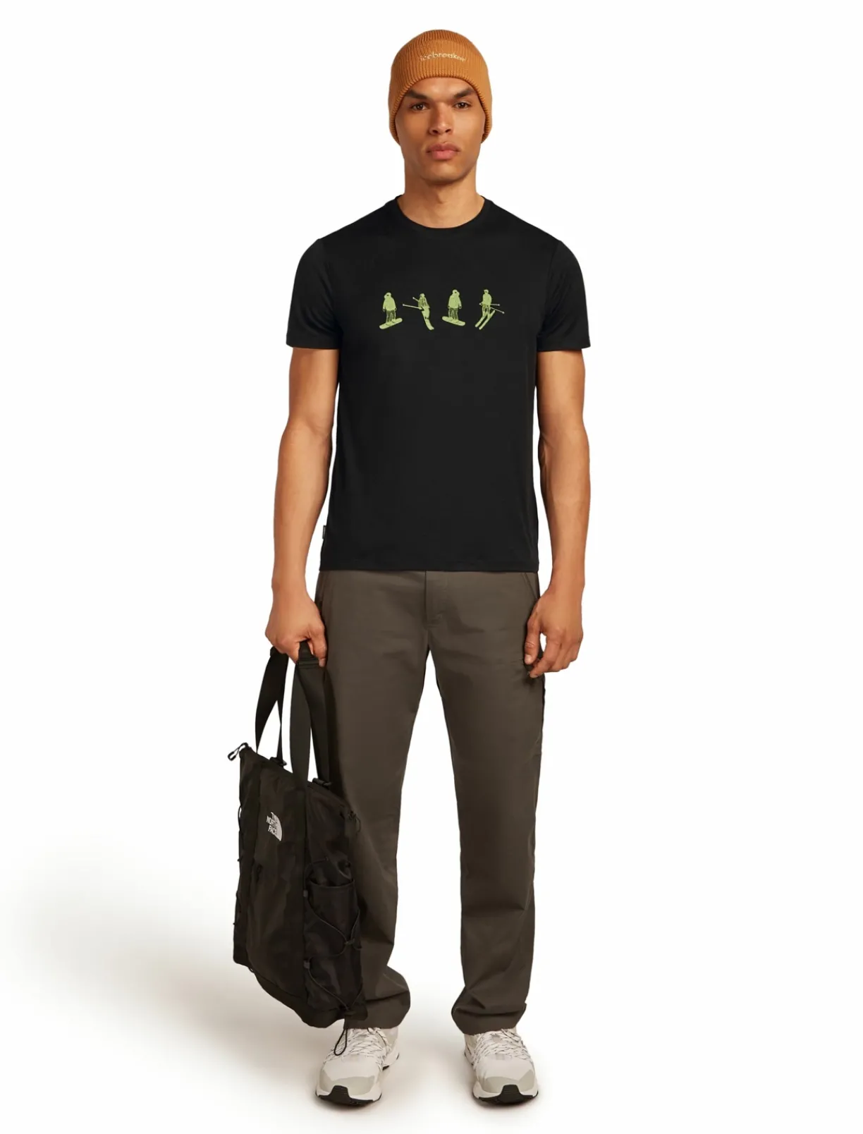 mmtsklep Koszulki I Koszule-Koszulka Icebreaker Merino Tech Lite SS Tee Snow Day Men
