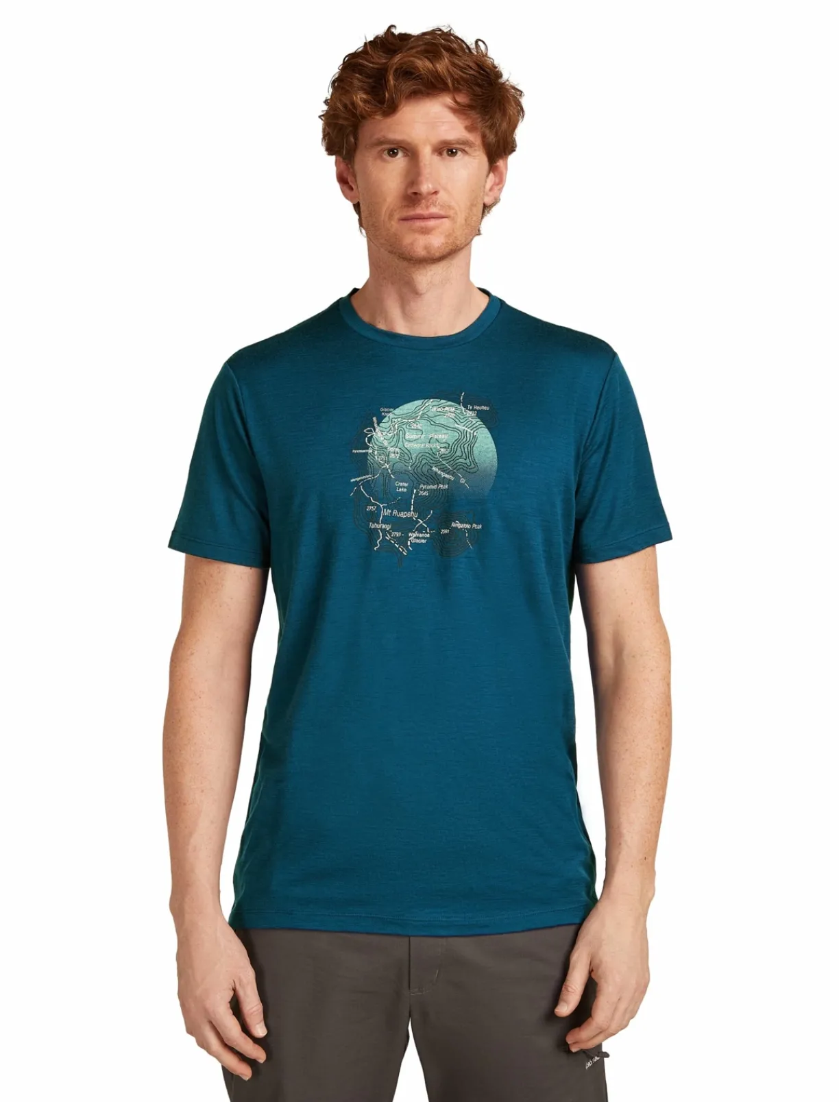 mmtsklep Koszulki I Koszule-Koszulka Icebreaker Merino Tech Lite SS Tee Ruapehu Round Men