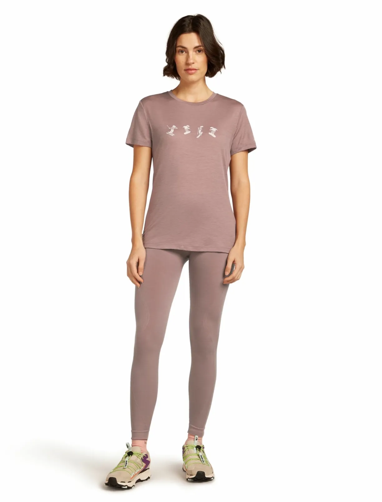 mmtsklep Koszulki I Koszule|Koszulki I Koszule-Koszulka Icebreaker Merino 150 Tech Lite Short Sleeve Snow Day Women