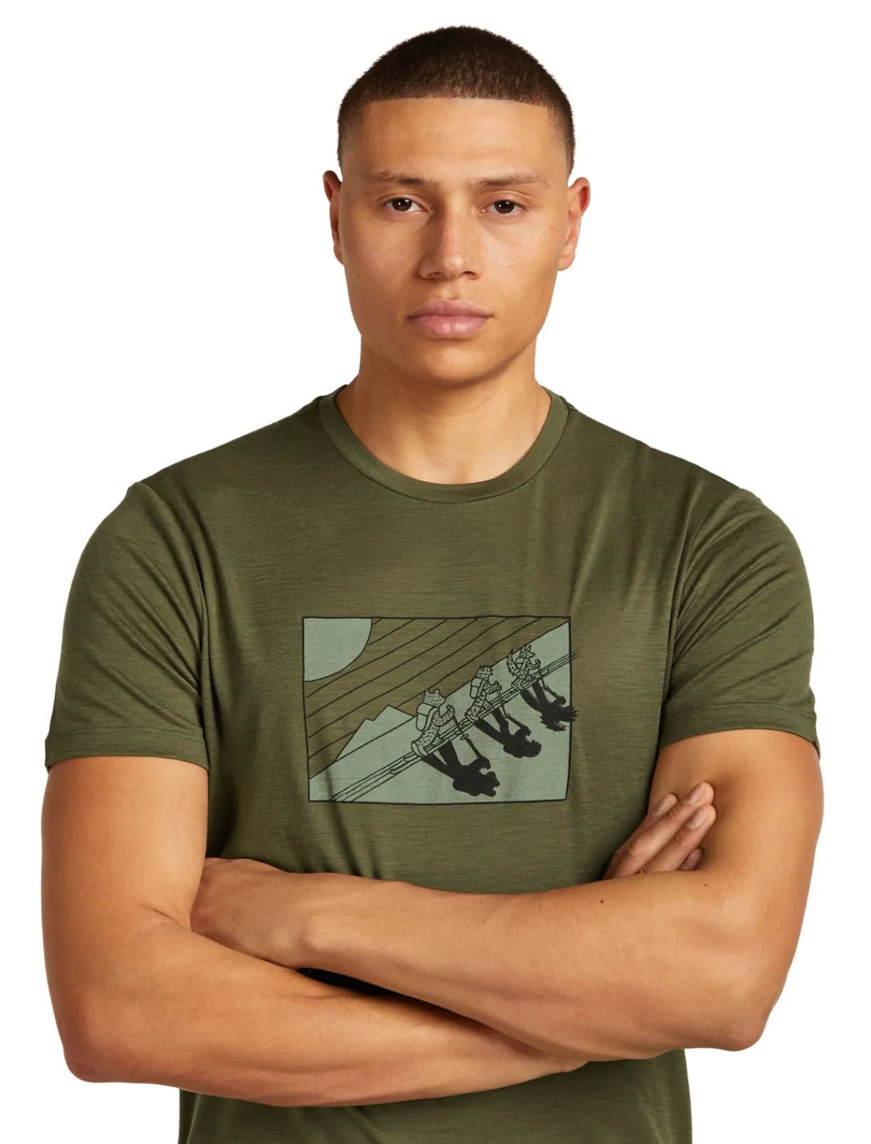 mmtsklep Koszulki I Koszule-Koszulka Icebreaker Merino Tech Lite SS Tee In The Wild Men