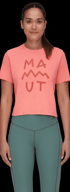 mmtsklep Koszulki I Koszule-Koszulka Mammut Massone T-Shirt Cropped Women Lettering