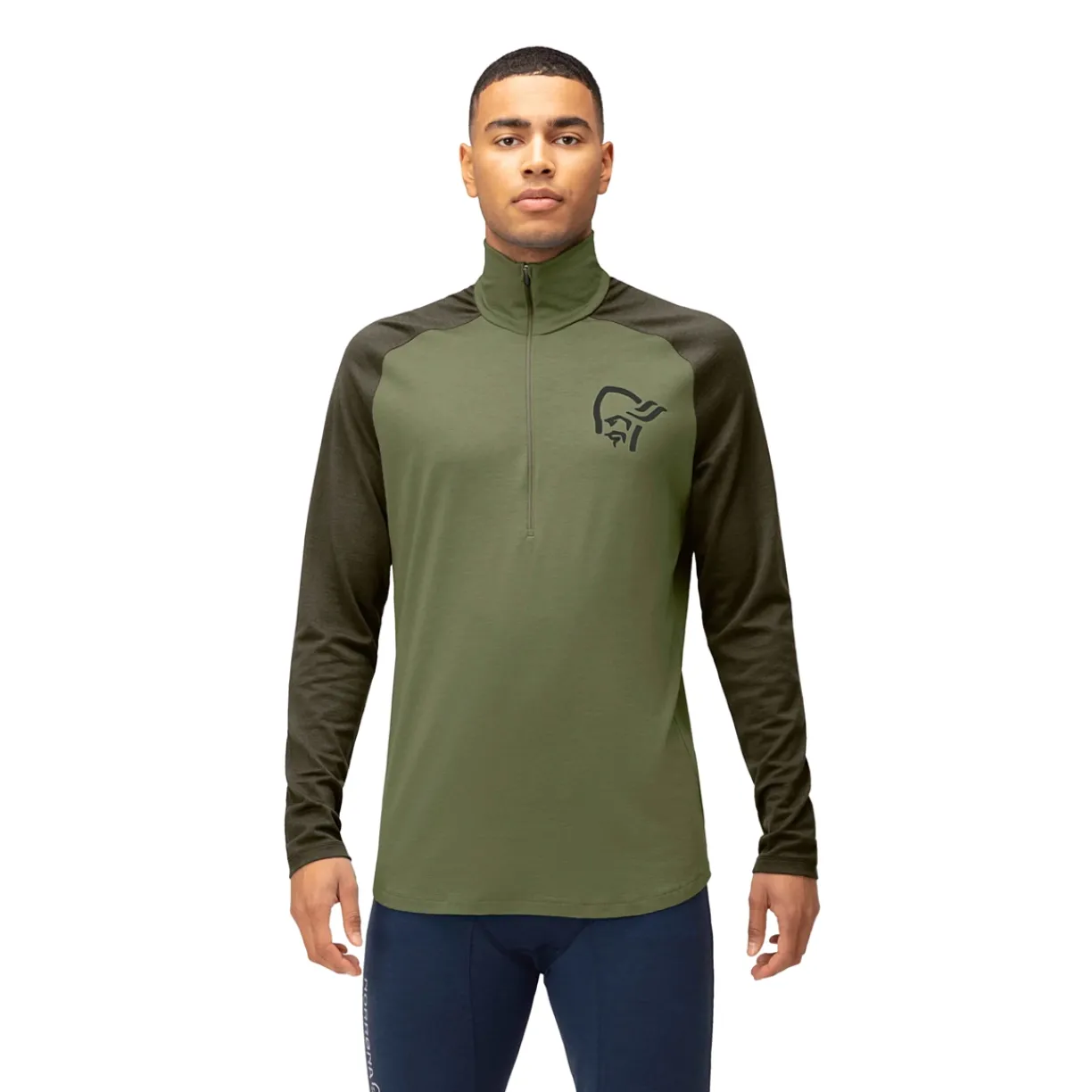 mmtsklep Koszulki I Koszule-Koszulka merino Norrona Femund PureUll Zip Neck Men