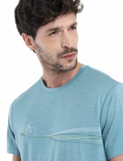 mmtsklep Koszulki I Koszule-Koszulka Męska Icebreaker Merino Tech Lite III SS Tee Cadence Paths