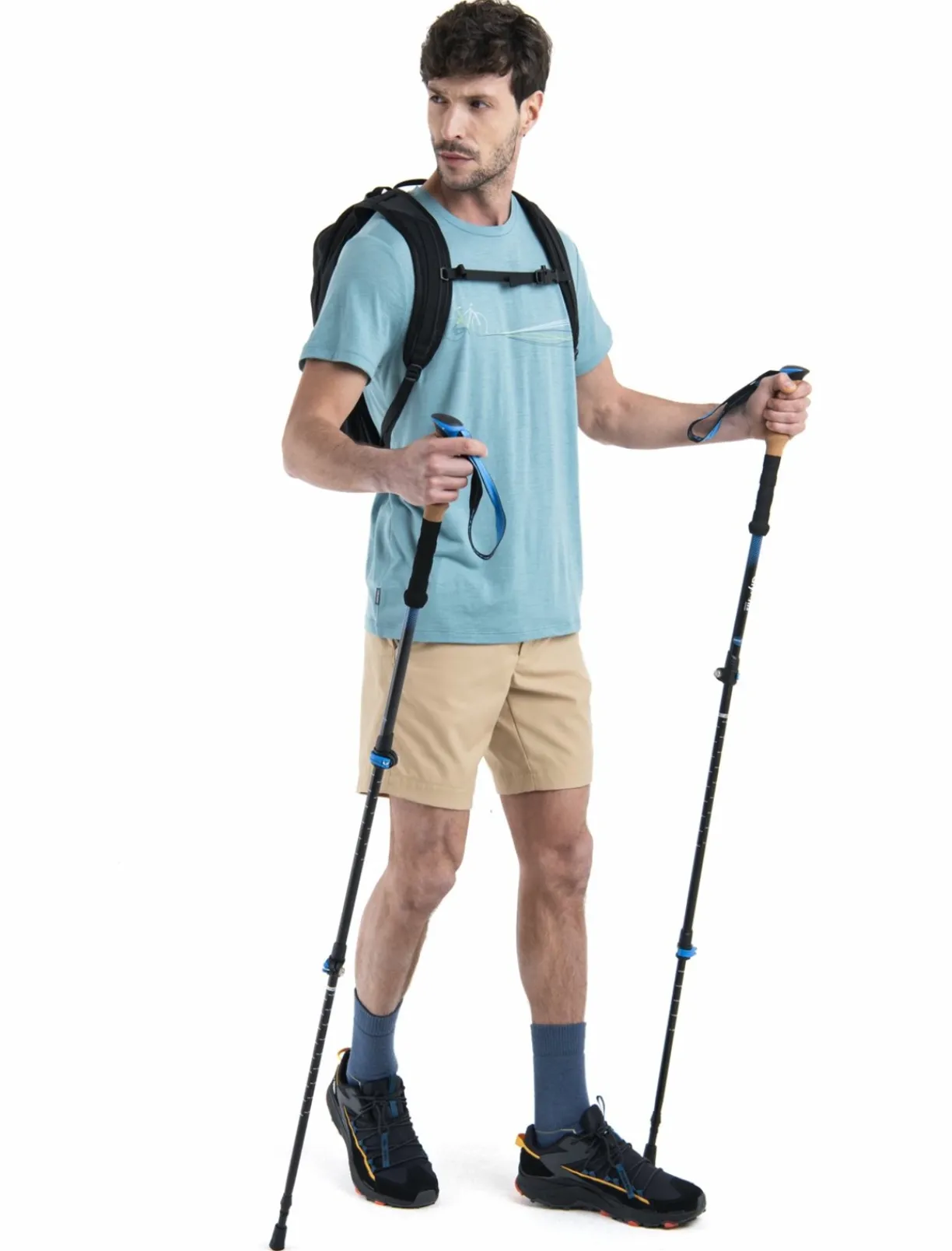mmtsklep Koszulki I Koszule-Koszulka Męska Icebreaker Merino Tech Lite III SS Tee Cadence Paths