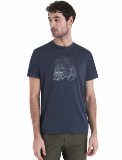 mmtsklep Koszulki I Koszule-Koszulka Męska Icebreaker Merino Tech Lite III SS Tee Van Camp
