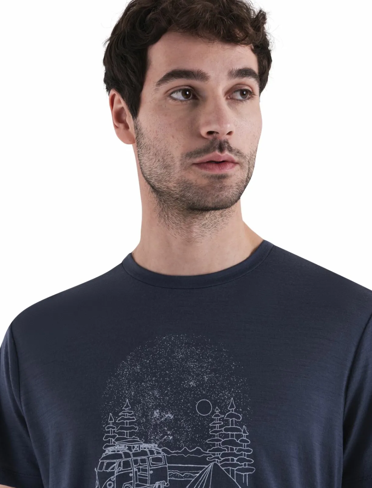 mmtsklep Koszulki I Koszule-Koszulka Męska Icebreaker Merino Tech Lite III SS Tee Van Camp