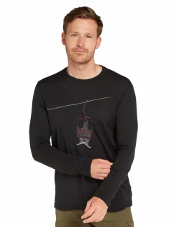 mmtsklep Koszulki I Koszule-Koszulka Męska Icebreaker Merino Tech Lite LS Tee Bear Lift