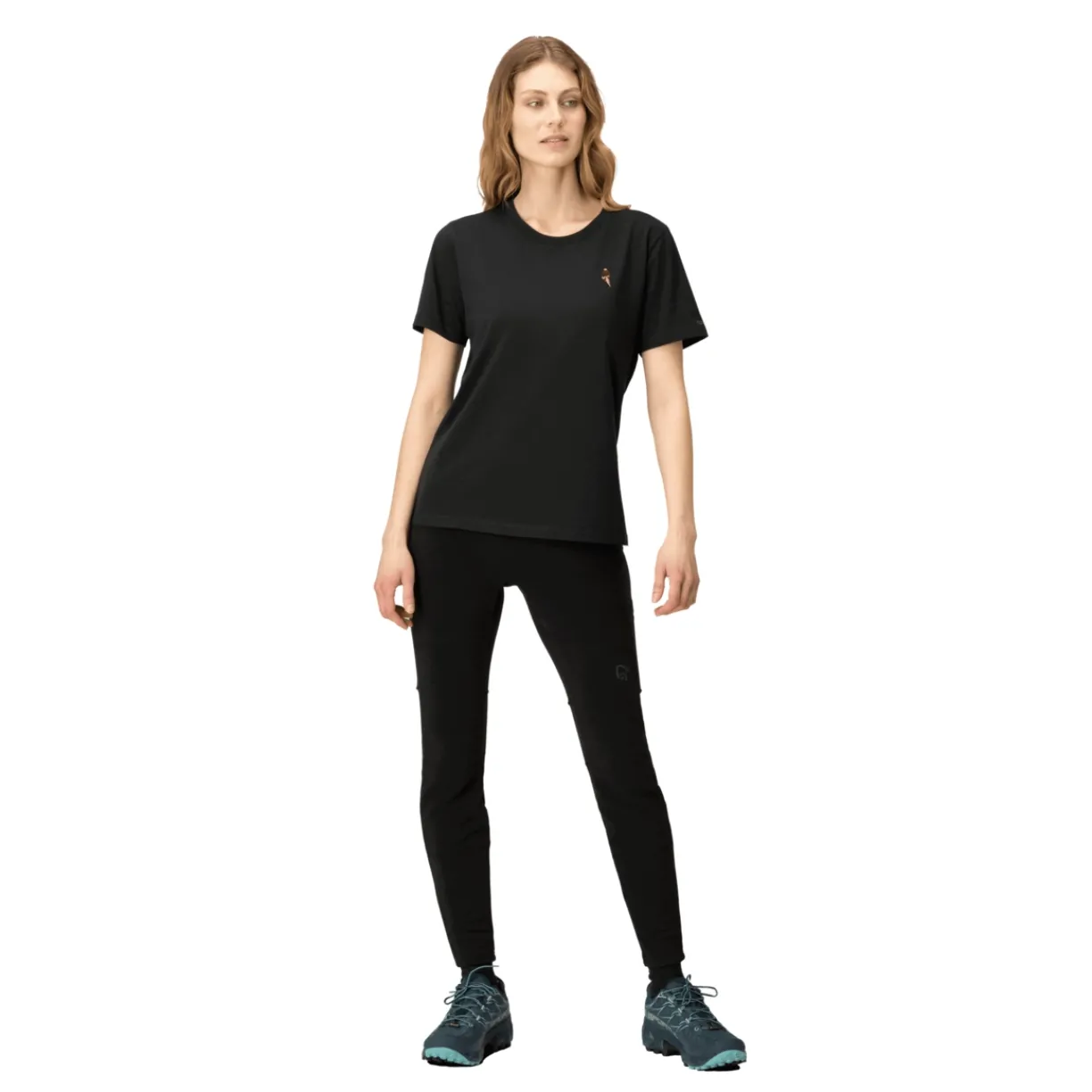 mmtsklep Koszulki I Koszule-Koszulka Norrona /29 Cotton Activity Embroidery T-shirt Women