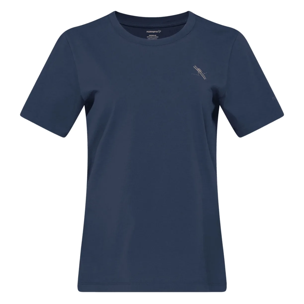 mmtsklep Koszulki I Koszule-Koszulka Norrona /29 Cotton Activity Embroidery T-shirt Women