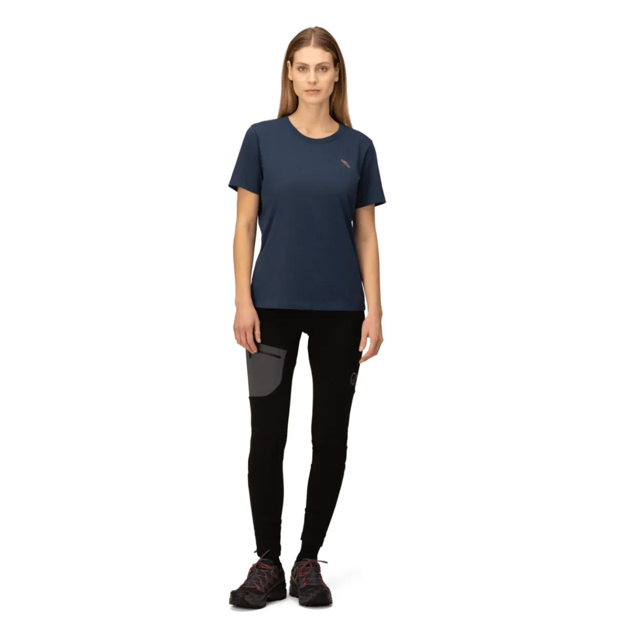 mmtsklep Koszulki I Koszule-Koszulka Norrona /29 Cotton Activity Embroidery T-shirt Women