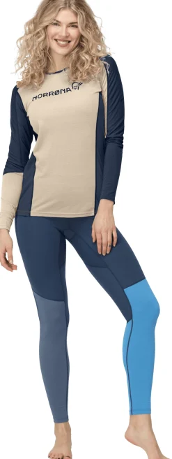 mmtsklep Koszulki I Koszule|Bielizna Termoaktywna-Koszulka Norrona Falketind Equaliser Merino Round Neck Longsleeve Women