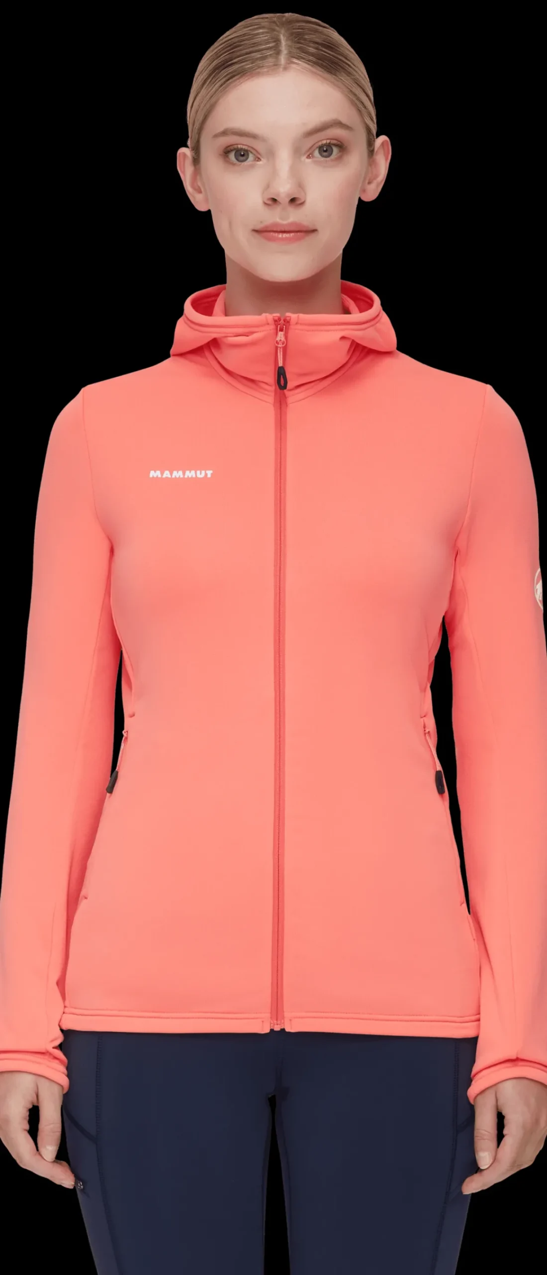 mmtsklep Polary I Bluzy-Polar Mammut Aconcagua Light ML Hooded Jacket Women