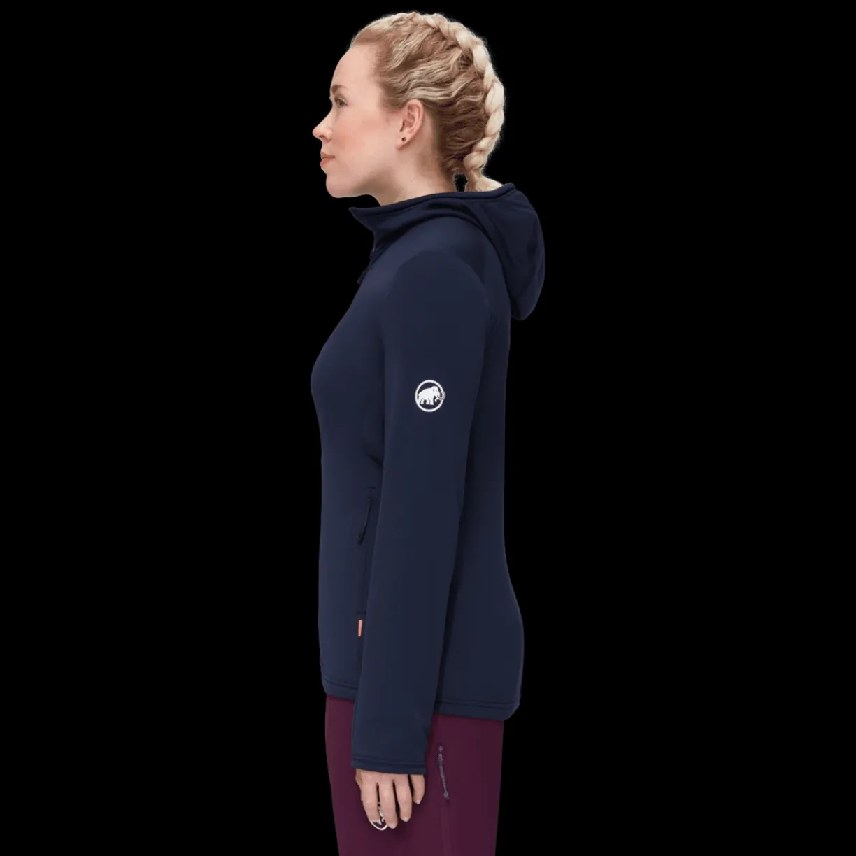 mmtsklep Polary I Bluzy-Polar Mammut Aconcagua Light ML Hooded Jacket Women