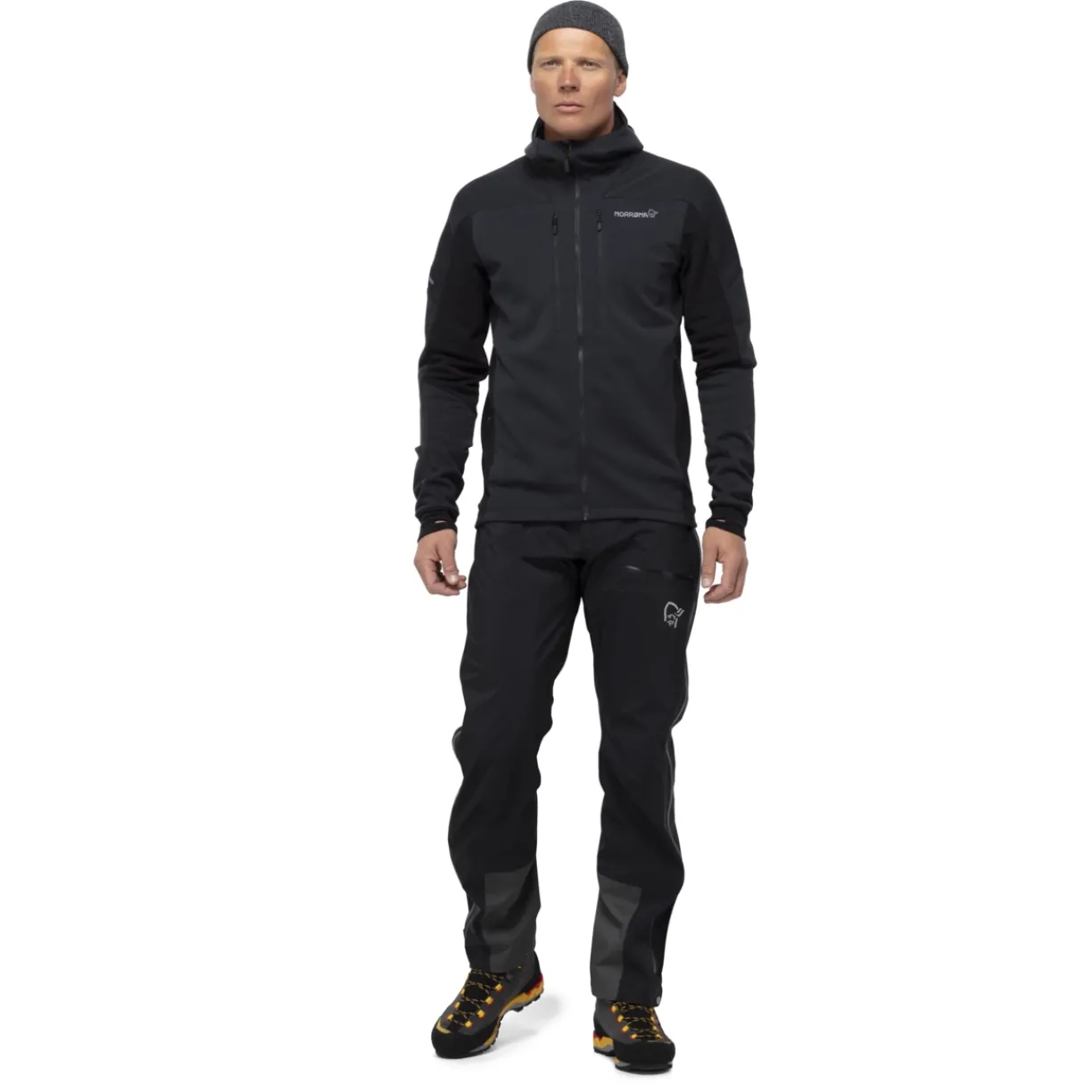mmtsklep Polary I Bluzy-Polar Norrona Trollveggen Powerstretch Pro Zip Hood Men