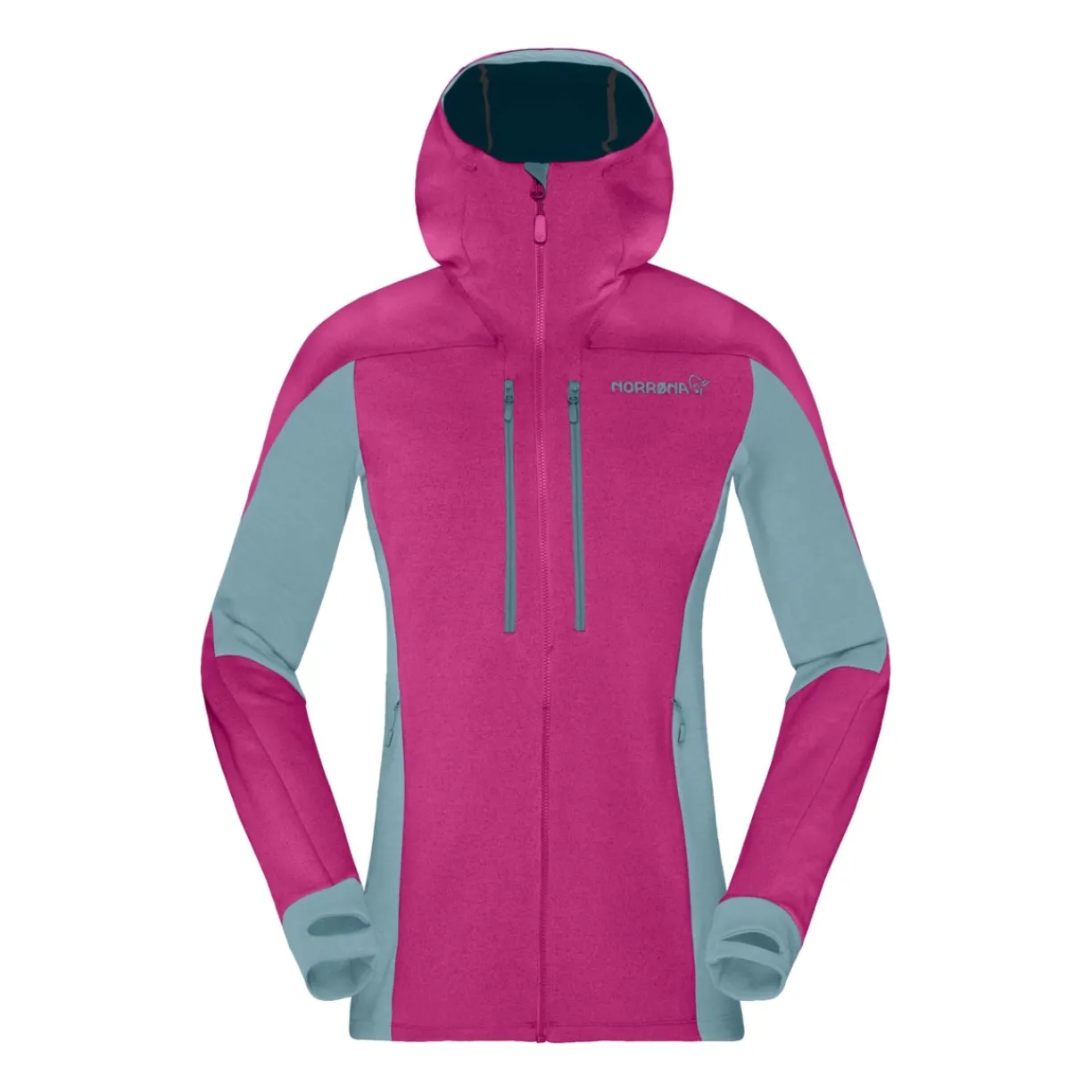 mmtsklep Polary I Bluzy-Polar Norrona Trollveggen Powerstretch Pro Zip Hood Women
