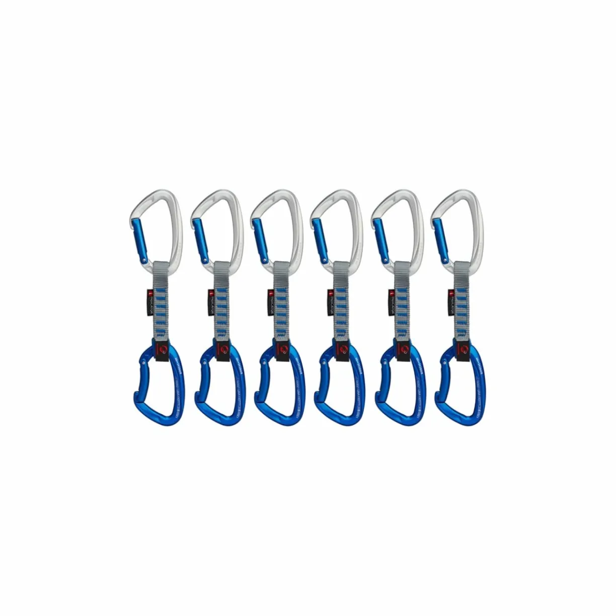 mmtsklep Karabinki I Ekspresy-Zestaw ekspresów Mammut Crag Keylock 10cm Indicator 6-Pack Quickdraws